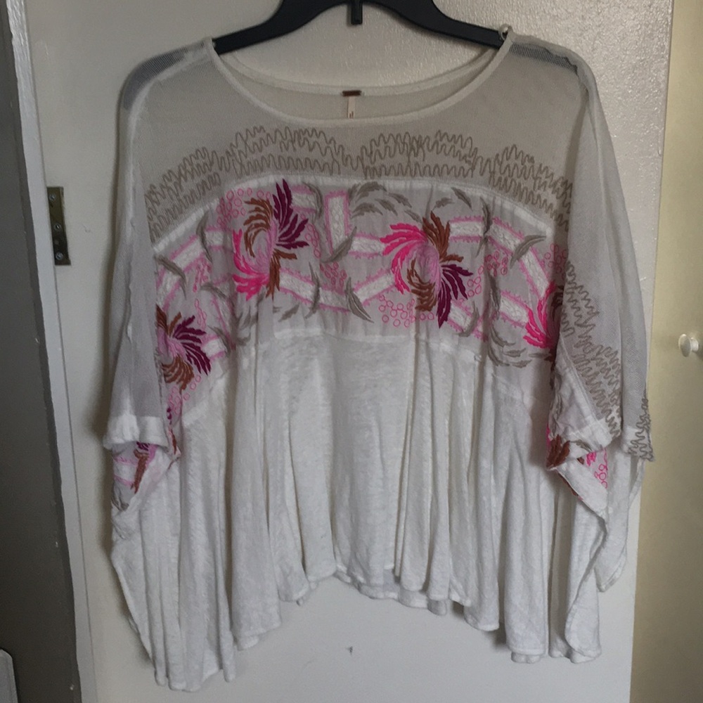 Free people embroidered top
